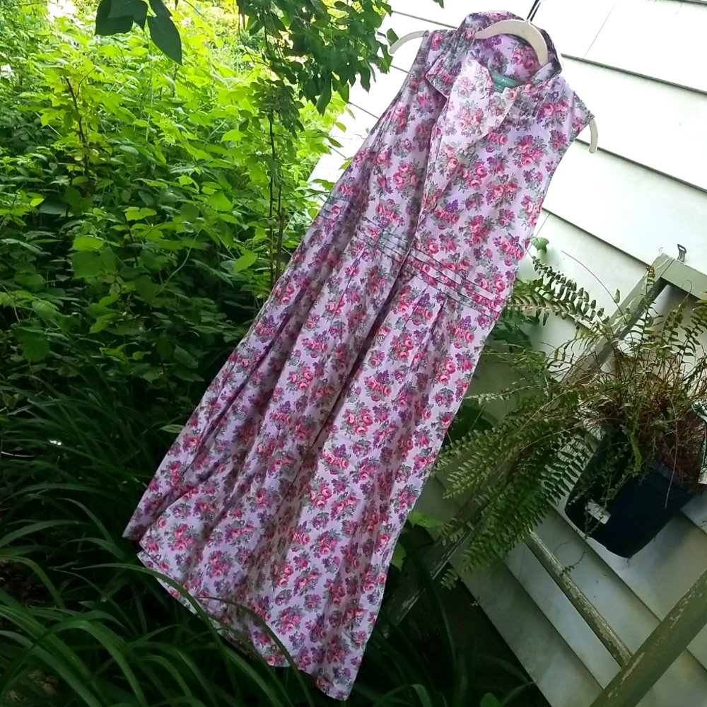 NWOT April Cornell floral cotton sundress Cottagecore sz: M